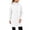 White, variant on Smsaxvxz Womens Rain Jackets Fall Fashion Solid Zip Up Waterproof Windbreaker Coat Casual Mid Tops with Pockets Black XL