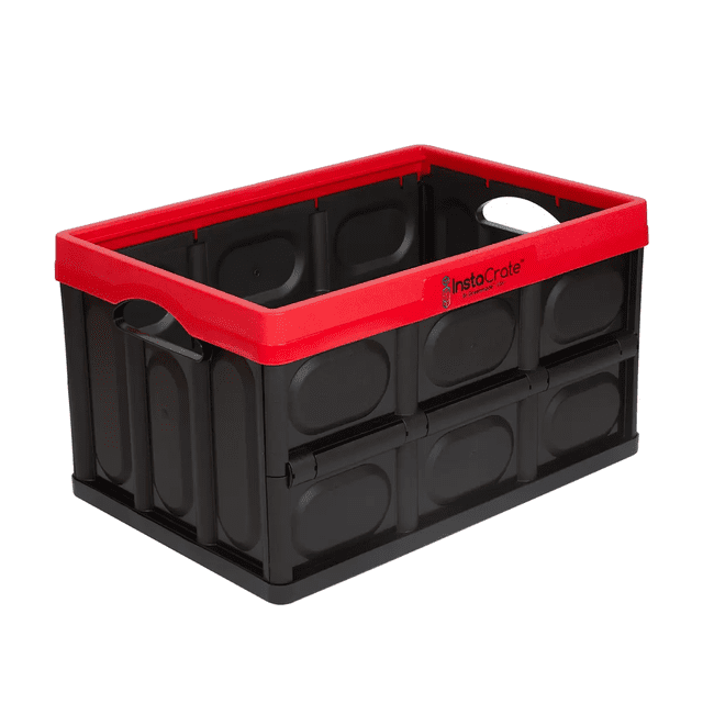Caja de Almacenamiento Plegable Rojo con Negro, Greenmade Instacrate