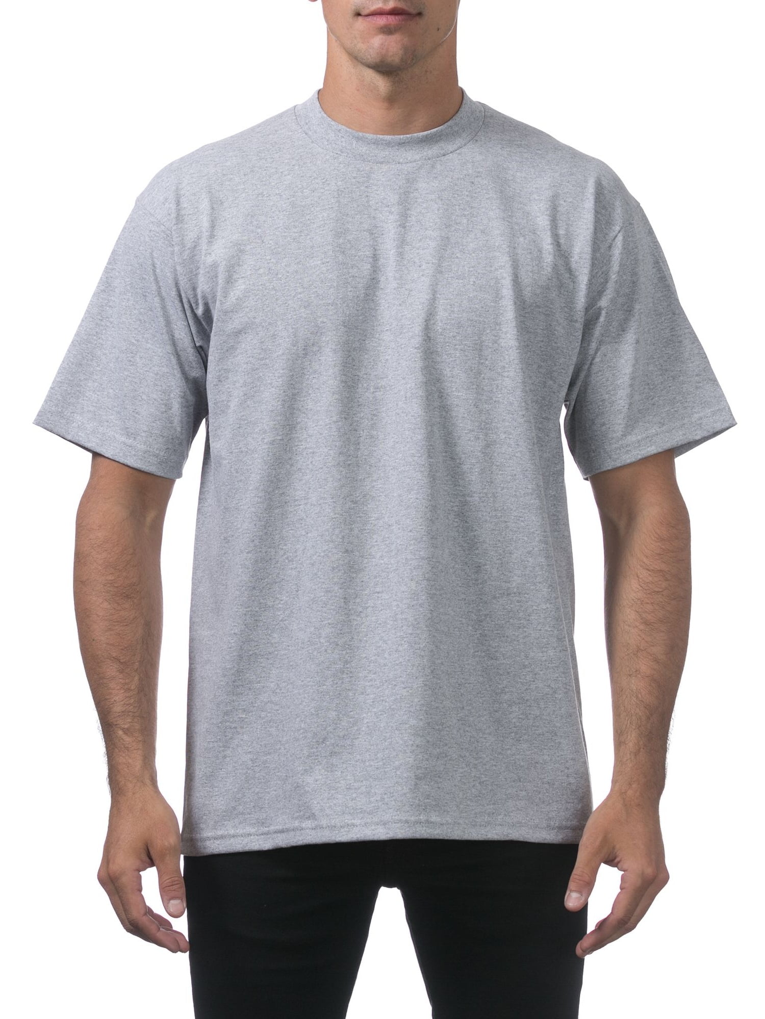Pro Club Mens 3-Pack Heavyweight Cotton Long Sleeve Crew Neck T-Shirt