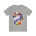 thumbnail image 2 of Monster Unicorn Be Yourself Rainbow Mane Shirt bella canvas 3001, 2 of 7