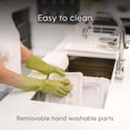 thumbnail image 4 of Compost Genie 3.6 Gallon Kitchen Compost Bin White Stainless Steel Odorless, 4 of 9