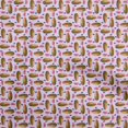 thumbnail image 1 of oneOone Rayon Pink Fabric Fruits Papaya Craft Projects Decor Fabric Printed By The Yard 56 Inch Wide, 1 of 4