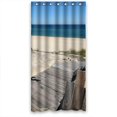 thumbnail image 1 of Cortina de ducha ABPHQTO Diseño Escena Costera Impermeable 90x180 cm, 1 of 2