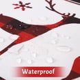 thumbnail image 6 of Haperlare Rectangle Tablecloth Buffalo Plaid Xmas Deers Waterproof Table Cover for Home Parties Holiday Dinner Party Decoration, Beige, 60"x102", 6 of 7