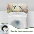 thumbnail image 4 of ZIATUBLE Hummingbird Flower Toilet Tank Cover Lid Soft Toilet Tank Cover for Bathroom Toilet Tank Lid 2 Piece Replacement Toilet Top Cover Tank Lid Universal Toilet Mat Protective Cover, 4 of 5