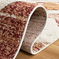 thumbnail image 5 of SAFAVIEH Moroccan Tassel Dawson Geometric Shag Area Rug, Rust/Ivory, 8' x 10', 5 of 8
