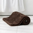 thumbnail image 5 of Evlmd Bathroom Rugs Non Slip, Large Bath Rugs for Bathroom Decor, Absorbent Shaggy Shower Mat, Machine Washable Bath Rug Runner, 24"x59", Coffee, 5 of 10