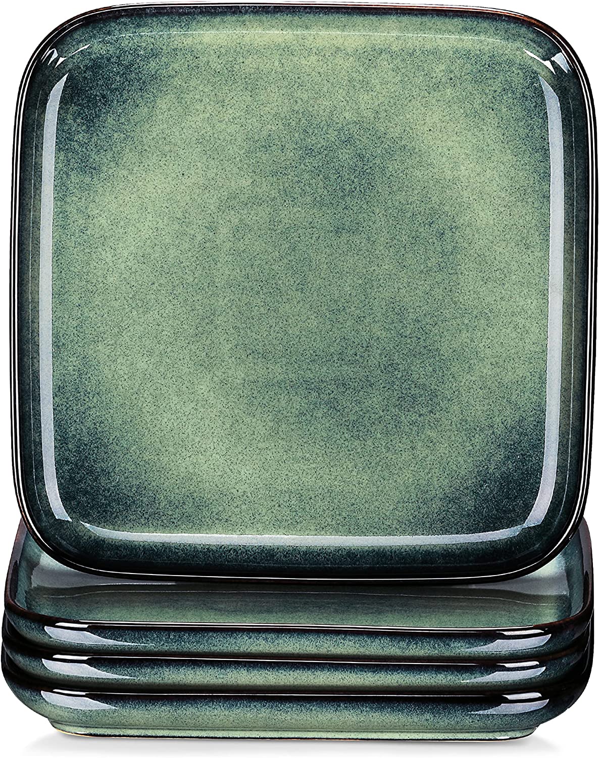 vancasso Series Stern, Stoneware Dessert Plate Sets, 4 Piece Dinnerware