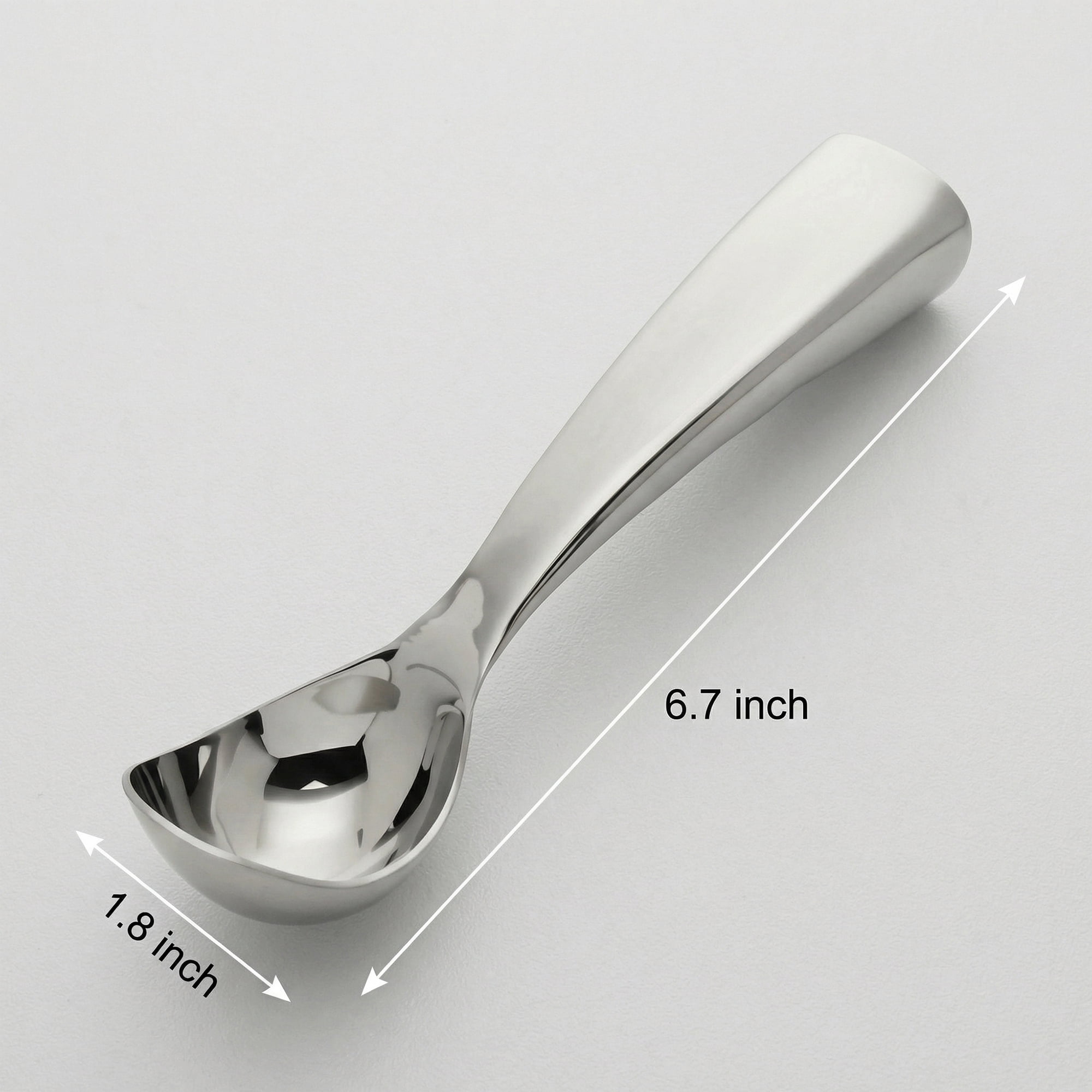 Unique Bargains Stainless Steel Ice Cream Scoop for Cookie Dough Silver 6.7in