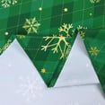 thumbnail image 5 of Christmas Tablecloth 60×84 Inch Gold Snowflake Oval Table Cloth Buffalo Plaid Holiday Tablecloth, Waterproof Winter Xmas Table Cover for Party Picnic Dinner, Christmas Decor, Green, 5 of 7
