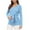O-Blue, variant on Women's Button Detail Crew Neck Maternity Nursing Sweater Long Sleeve Pullover Tops(Blue,L)