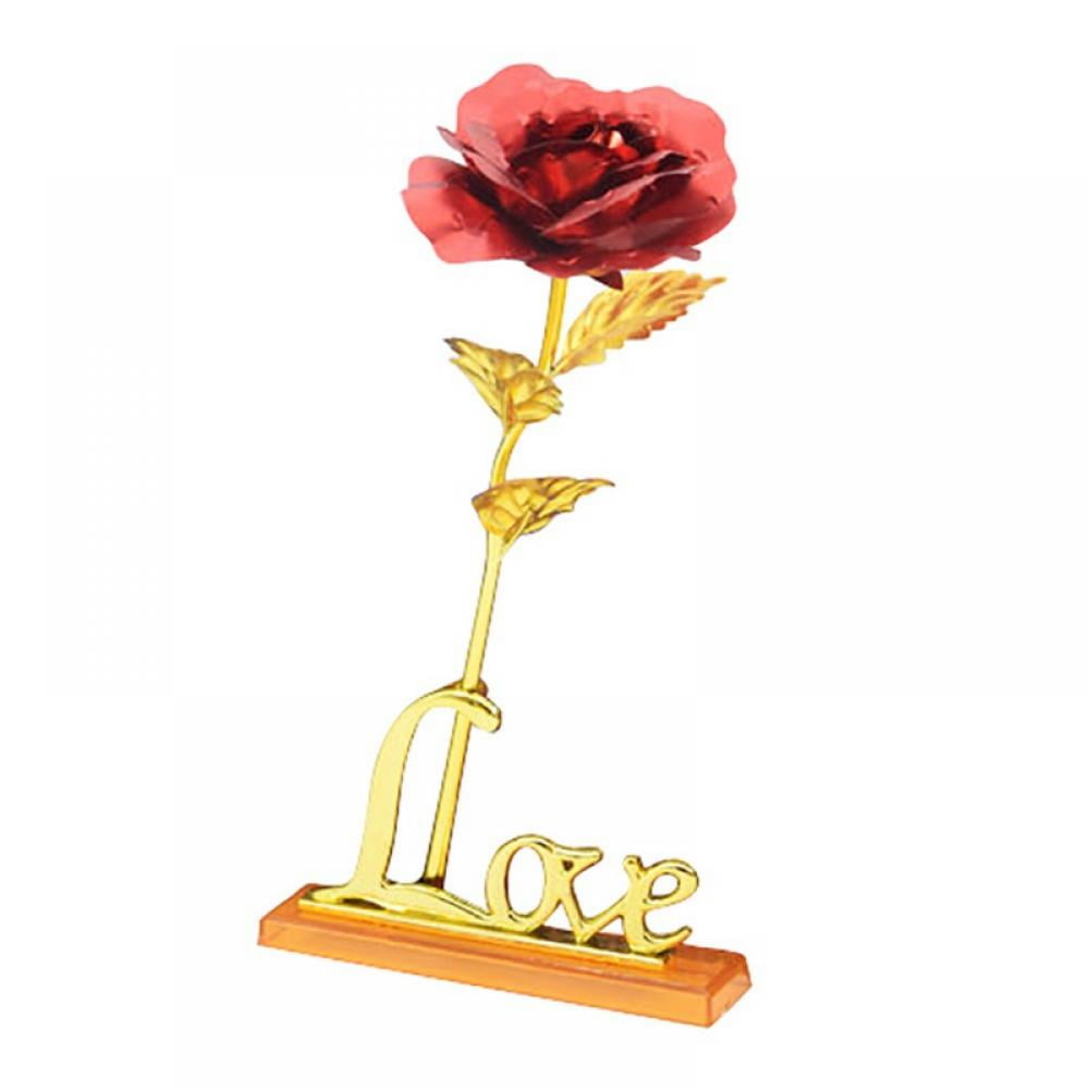 Luxury 24K Gold Plated Rose Flower Valentine's day Birthday Gifts 