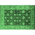 thumbnail image 1 of Ahgly Company Indoor Rectangle Oriental Emerald Green Industrial Area Rugs, 2' x 3', 1 of 4