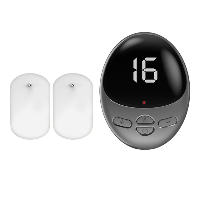 Parche De Masaje De Microcorriente Eléctrico, 6 Modos, 16 Engranajes, Para Aliviar La Fatiga, Masaje Relajante, Pegatina Para Aliviar El Estrés Del Cuello Y La Espalda, Dolor Ciático(gris)