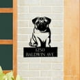 thumbnail image 3 of Handmadetneonsign Pug Dog House Number Metal Wall Art LED Light - Personalized Sign Home Decor 58667, 3 of 5