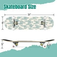 thumbnail image 2 of 31'' Complete Skateboard 7 Layer Canadian Maple Double Kick Deck Skateboards Butterflies doodle style Butterfly for vintage Skate Board for Beginner Adult Gifts, 2 of 5