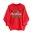 thumbnail image 3 of Merry Christmas Sweatshirts Womens Crewneck Christmas Printed Shirts Loose Long Sleeve Blouses Casual Xmas Sweatshirt Holiday Party Pullover Sweater Tops XL, 3 of 8