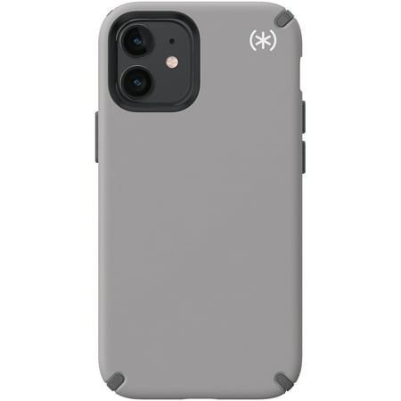 Speck - Presidio 2 Pro Hard Shell Case for iPhone 12 Mini - Grahpite Grey/White