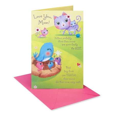 American Greetings Mother's Day Card for Mom (Big Little Animals)