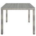 thumbnail image 2 of Modway Aura Outdoor Patio Wicker Rattan 68" Dining Table in Gray, 2 of 3