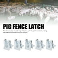 thumbnail image 3 of 5Pcs Heavy Duty Farm Gate Latch, Thickened Galvanized Steel Fence Gate Latch for Metal Gates Livestock Cattle Gate Latches Gate Hardware for Horse Corrals Ranches, 3 of 7