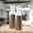 white, variant on Decor Square Bottom Clear Water Pitchers With Black Lids, 25oz, Use as Plastic Coffee Carafes, Wine Carafes or Water Carafes, Case of 12