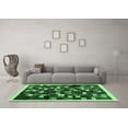 thumbnail image 3 of Ahgly Company Indoor Round Abstract Emerald Green Contemporary Area Rugs, 8' Round, 3 of 4