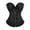 Black, variant on Pitauce Corsets Tops for Women, Lace Up Vintage Renaissance Corset with Boned Overbust, Front Zipper Bustier Shapewear, Corset Bodysuit