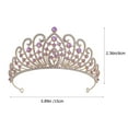 thumbnail image 3 of MasteelfCA Wedding Bride Crown Bridal Rhinestone Crown Birthday Party Tiara Wedding Hair Accessory, 3 of 7