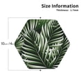 thumbnail image 3 of Bingfone Vintage Tropical Palm Leaves1 Leather Drinks Coasters With Set Of 6,Suitable For Home Kitchen,Coffee Cup Coasters Home Gift, 3 of 9