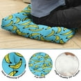 thumbnail image 4 of Banana Meditation Pillow&nbsp;– 22x22 Inch Large Floor Cushion, Soft Dutch Velvet Seat for Yoga & Lounge, Tropical Yellow Banana Fruit Pattern (Cute Kawaii Cartoon Design for Banana Lovers), 4 of 5