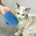 thumbnail image 5 of Tvtnvo Dog Bath Brush Pet Grooming Massage Brush Rubber Soft Bristles with Adjustable Strap and Buckle for Bathing Brushing Deep Cleaning and Soothing Skin Care for Dogs and Pets Blue 3.3x4.7in, 5 of 5