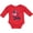 Red, variant on Inktastic 4th of July with Striped Stars Boys or Girls Long Sleeve Baby Bodysuit
