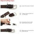 thumbnail image 7 of Women Leather Belt for Jeans Pants Plus Size Western Design Belt Alloy Buckle, 7 of 7