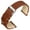Brown/Silver Buckle, variant on ANNEFIT Quick Release Watch Bands, Italian Vintage Leather Replacement Strap for Men and Women, Band Width 18mm with Black Buckle (Saddle Brown)