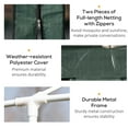 thumbnail image 6 of Outsunny 10' x 28' Gazebo Canopy Cover Tent with Removable Walls Green, 6 of 9