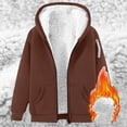 thumbnail image 2 of Enjoytime Fall Winter Hoodies for Men Long Sleeve Zip Up Jacket Fleece Lined Warm Soft Oversized Sweatshirt with Pocket, 2 of 8