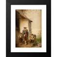 thumbnail image 2 of Fritz Beinke 14x18 Black Modern Framed Museum Art Print Titled - Departure of the Shepherd, 2 of 5