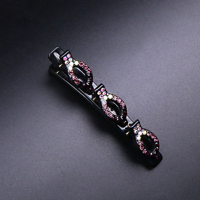 Fiudx Horquilla para El Pelo, Accesorio para Flequillo de Doble Capa, Fijador Brillante para El Cabello de La Frente, Soporte Elegante para Recogidos, Ideal para Fiestas, Bodas, Trabajo, Regalo Perfe