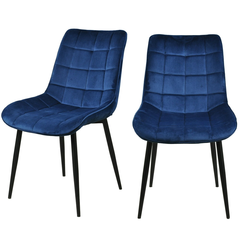 CLEARANCE! Dining Chairs Set of 2, Washable Velvet Fabric Cushion Seat