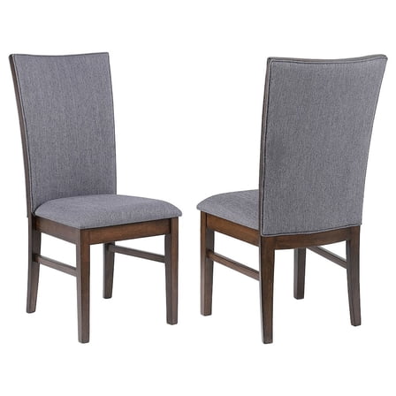 Plethoria Home Wawona Grey Upholstered Dining Side Chair Grey (Set of 2)