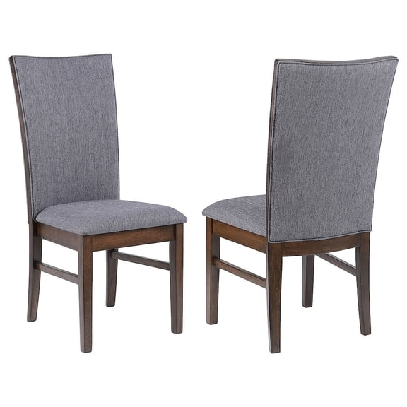 Plethoria Home Wawona Grey Upholstered Dining Side Chair Grey (Set of 2)