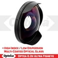 thumbnail image 2 of Opteka Titanium Series 0.3X HD Ultra Wide Fisheye Lens for Canon, Sony Camcorders with 58mm Threads, 2 of 10