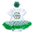 thumbnail image 2 of Gibobby Ropa Para Bebe Infant Baby Newborn Print Girls Boys Fall manga corta St. Patric.k's Day Romper Body Dress Ropa(D, 12-18 Meses), 2 of 4
