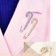 thumbnail image 3 of piezas broche para mujer suéter chal clip cristal artificial y broche de perlas, 2 dorados y plateados, 3 of 5
