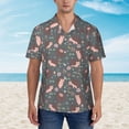 thumbnail image 4 of Lsque Hedgehogs and Flowers1 pattern Hawaiian Shirt for Men, Unisex Summer Beach Casual Short Sleeve Button Down Shirts-XX-Large, 4 of 9