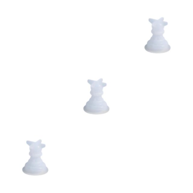 Ounissouiy Molde de ajedrez de silicona, repuesto Flexible para bricolaje, resistente al calor, estilo Simple, molde de ajedrez internacional, Type3 NO3
