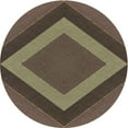 thumbnail image 1 of Ahgly Company Indoor Round Patterned Milk Chocolate Brown Area Rugs, 5' Round, 1 of 6