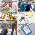 thumbnail image 3 of 5 Pack Airtag Case for Apple AirTag, Keychain AirTags Case with Anti-Lost Key Ring, Protective AirTag Holder Case Cover, Finder Items for Pets, Keys, 3 of 4