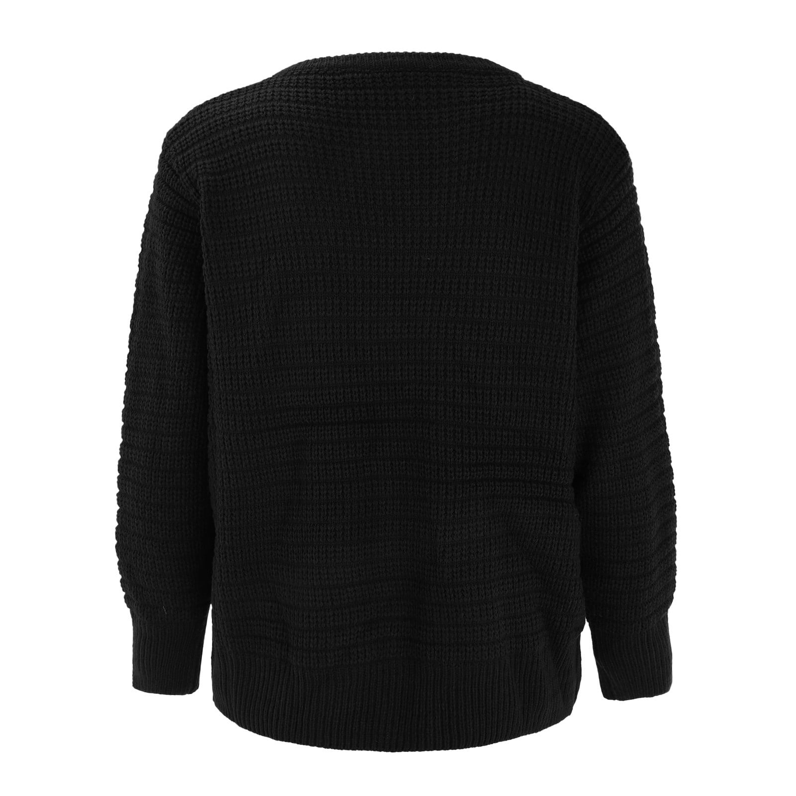 トップス OUAT 011- BLACK OFFICE CREWNECK CARDIGAN Crewneck Cardigan [AK009-6000-BLACK] - FlynnO'Hara Uniforms